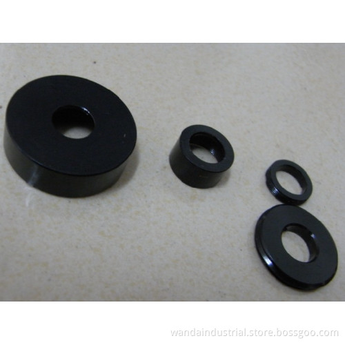 CNC Turning Parts of Aluminum Optical Lens with Black Anodizing